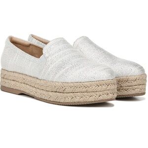 Whitney Platform silver Slip ons